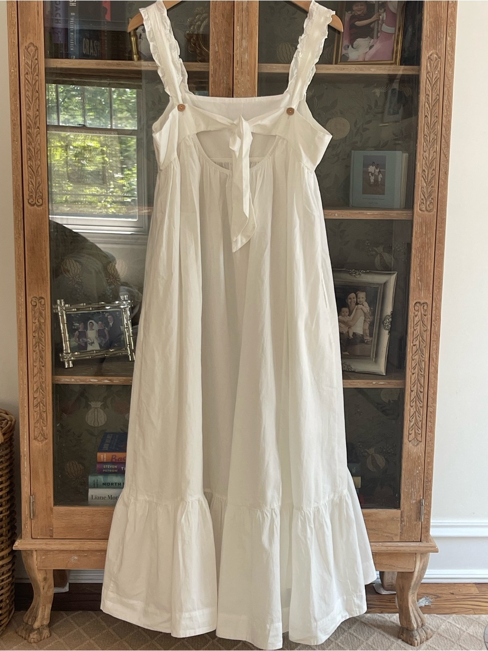 Free People White Ruffle-Strap Tiered Maxi Dress - Picture 2 of 3